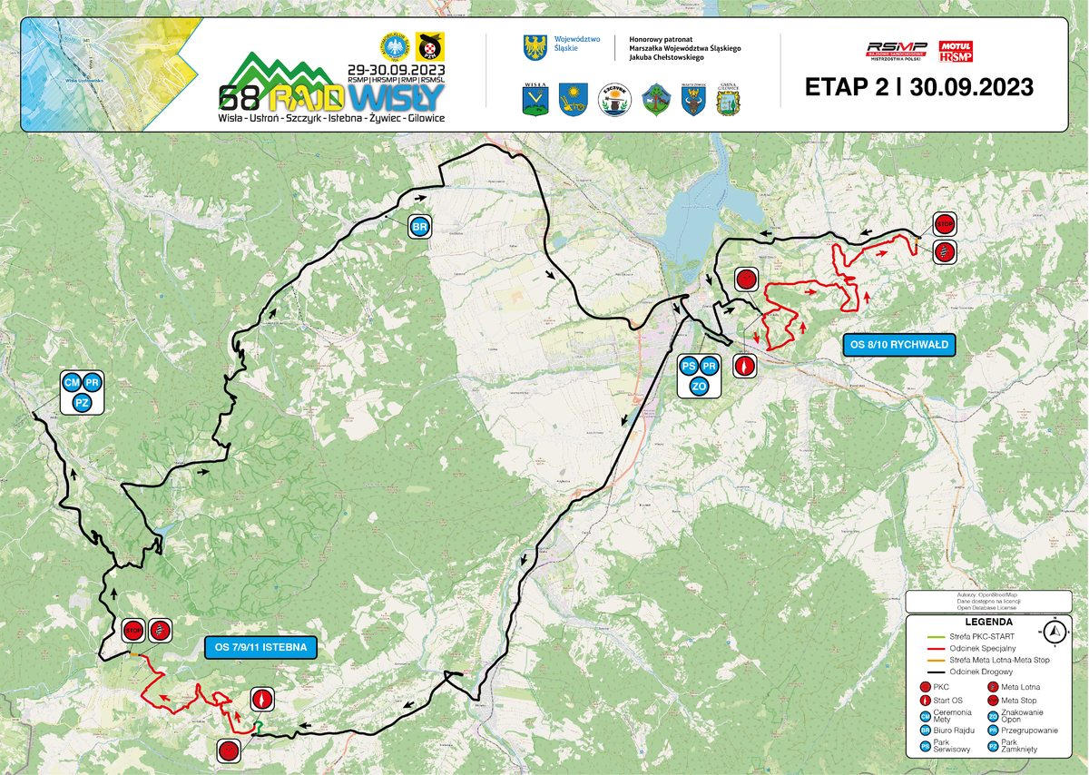 mapa rajdu etap 2