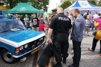 policjanci i inni uczestnicy imprezy Mundurowi Dzieciom na placu zamkowym