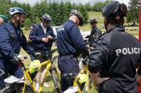 Policjanci z Polski, Czech i Słowacji na Trójstyku