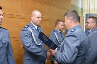 uroczystości święta policji w cieszyńskiej komendzie