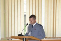 uroczystości święta policji w cieszyńskiej komendzie