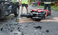 wypadek z udziałem motocykla