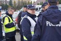 policjanci podczas ćwiczeń w Marklowicach Górnych