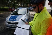 policjanci na rowerach