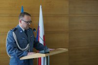 uroczystości święta policji w sali sesyjnej starostwa powiatu cieszyńskiego