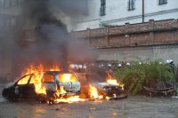 policjanci, straż pożarna i służba więzienna wzięły udział w ćwiczeniach