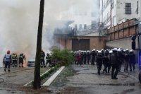 policjanci, straż pożarna i służba więzienna wzięły udział w ćwiczeniach