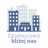 grafika przestawiająca budynek i napis Dzielnicowy bliżej nas