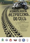 plakat akcji jednośladem bezpiecznie do celu