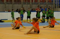 turniej profilaktyczny pt. ,,Sportowy tryb życia- bez nwystęp cheerleaderekarkotyków i przemocy”- Mini Mundial.