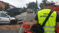 policjant kryminalistyki na miejscu zdarzenia