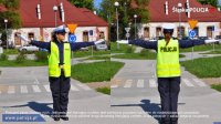 policjantka kierująca ruchem