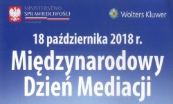 plakat - informacja o międzynarodowym tygodniu mediacji