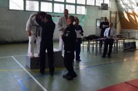 ceremonia wręczenia medali policjantom na mistrzostwach policji w judo