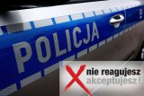 napis policja na radiowozie