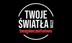 grafika- napis twoje światła nasze bezpieczeństwo