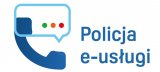 grafika-napis policja e-usługi na białym tle