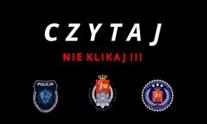 grafika-napis czytaj nie klikaj na czarnym tle