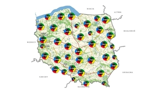 zdjęcie ekranu komputera przedstawia stronę internetową z mapą zagrożeń bezpieczeństwa