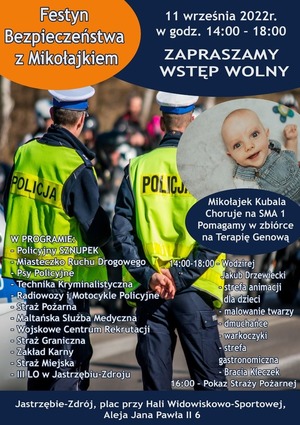 grafika- plakat, informacje o wydarzeniu w tekście