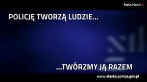 grafika-napis policję tworzą ludzie, twórzmy ją razem