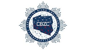 grafika przedstawia logo Centralnego Biura Zwalczania Cybeprzestępczości w formie napisu i gwiazdy