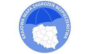 grafika-koło, napis Krajowa Mapa Zagrożeń Bezpieczeństwa