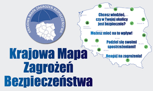 grafika z napisem krajowa mapa zagrożeń bezpieczeństwa