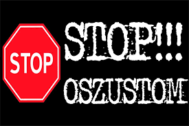 grafika- napis stop oszustwom