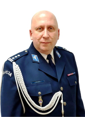 Komendant Powiatowy Policji w Cieszynie inspektor Jacek Stelmach