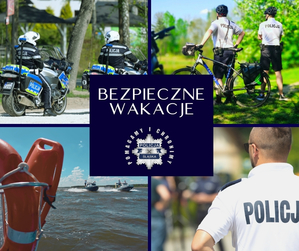 kolaż zdjęć z policjantami