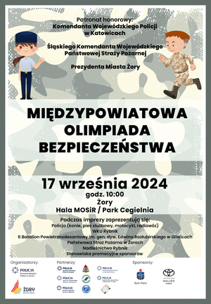 plakat z informacją o olimpiadzie