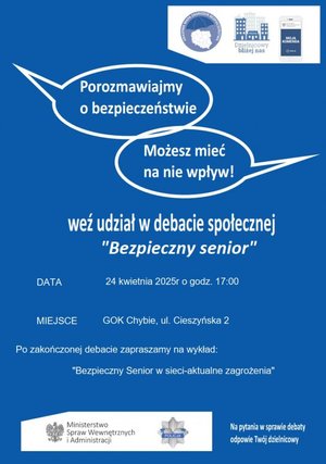 plakat debata seniorzy