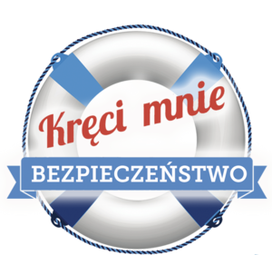 logo akcji kręci mnie bezpieczeństwo w lecie