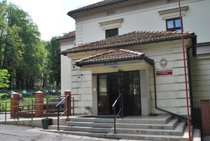 budynek policji , dzień