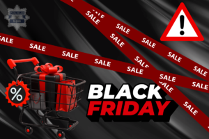plakat z napisem black friday