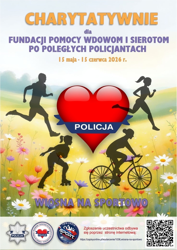 Plakat akcji Wiosna na sportowo